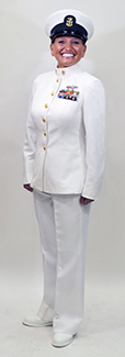 navy dress blue uniform regulations female Uniform: Service dress blue "B", Navy enlisted women, ranks E-1 through E-6. Country: Unknown Stock Photo