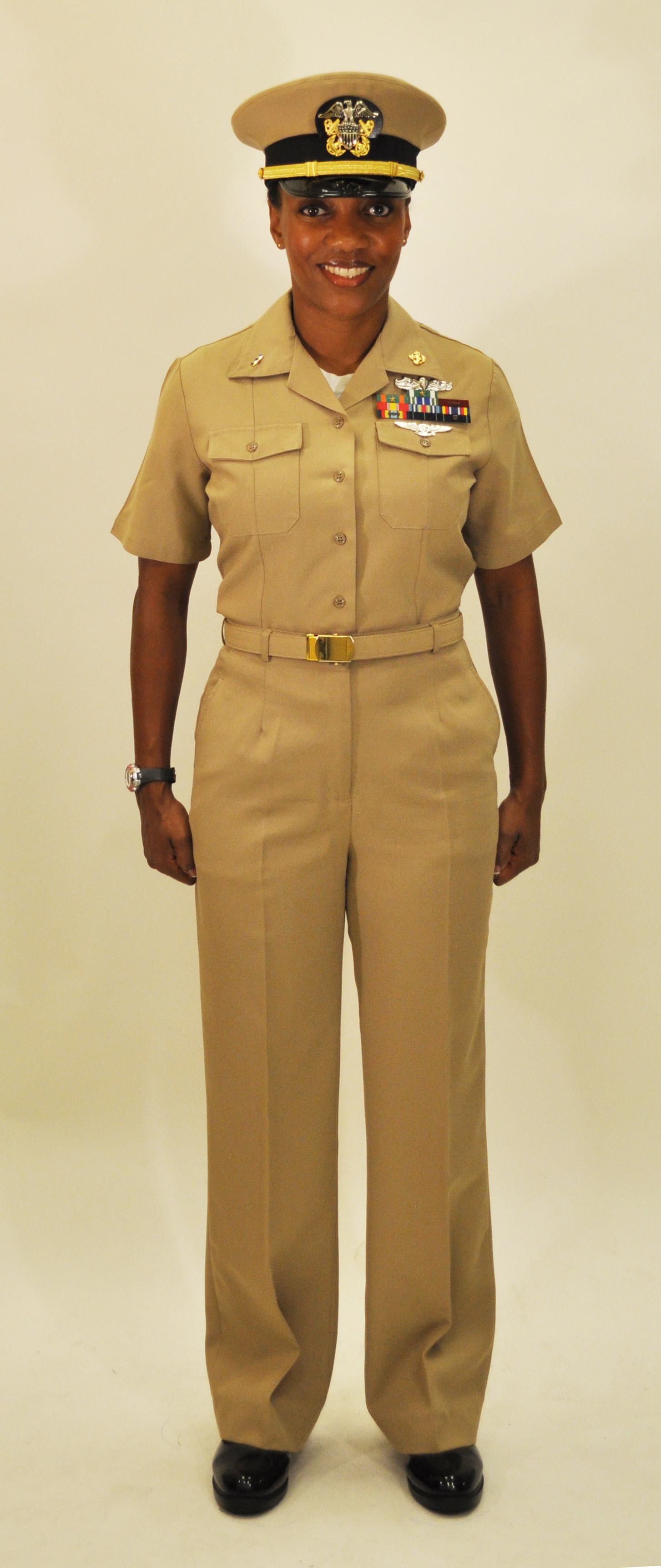 navy brown dress uniform U.S. NAVY CHIEF PETTY OFFICER SERVICE DRESS KHAKI UNIFORM