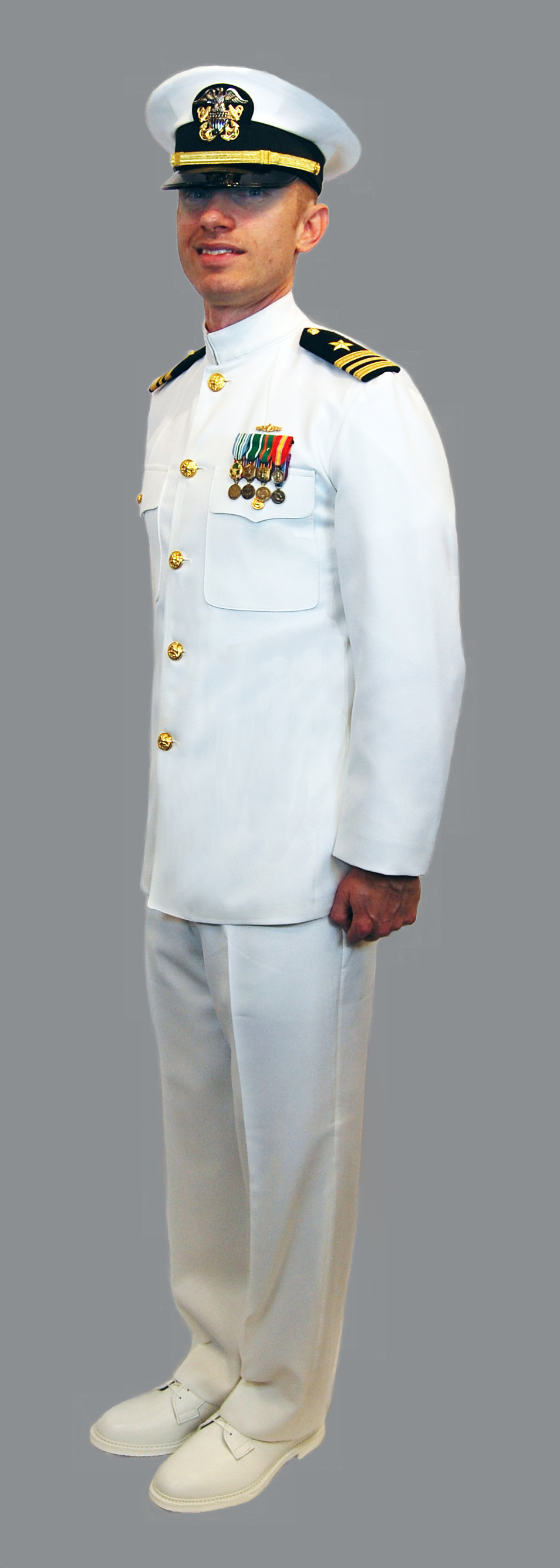 Male Officer Dinner Dress White