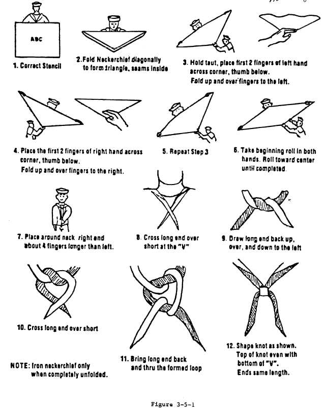 how to tie navy dress blue neckerchief How to Tie a Neckerchief